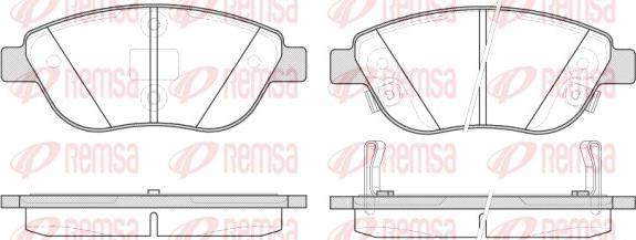 Remsa 0859.32 - Kit pastiglie freno, Freno a disco autozon.pro