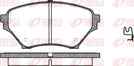 Remsa 0850.02 - Kit pastiglie freno, Freno a disco autozon.pro