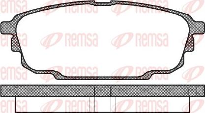 Remsa 0851.00 - Kit pastiglie freno, Freno a disco autozon.pro