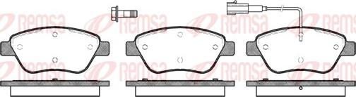 Remsa 0858.01 - Kit pastiglie freno, Freno a disco autozon.pro