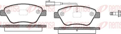 Remsa 0858.11 - Kit pastiglie freno, Freno a disco autozon.pro