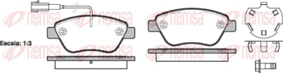 Remsa 0858.32 - Kit pastiglie freno, Freno a disco autozon.pro