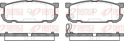 Remsa 0853.02 - Kit pastiglie freno, Freno a disco autozon.pro