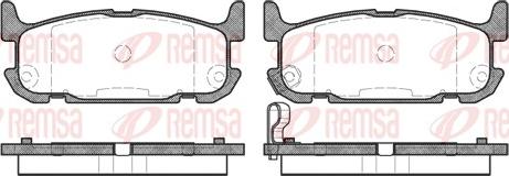 Remsa 0853.12 - Kit pastiglie freno, Freno a disco autozon.pro