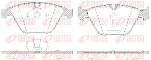 Remsa 0857.50 - Kit pastiglie freno, Freno a disco autozon.pro