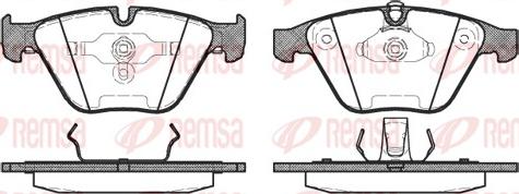 Remsa 0857.00 - Kit pastiglie freno, Freno a disco autozon.pro