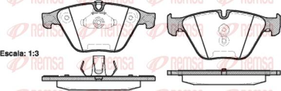 Remsa 0857.20 - Kit pastiglie freno, Freno a disco autozon.pro