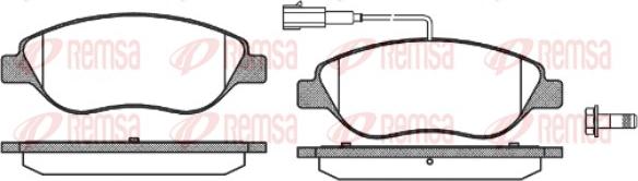 Remsa 0860.02 - Kit pastiglie freno, Freno a disco autozon.pro