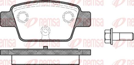 Remsa 0861.00 - Kit pastiglie freno, Freno a disco autozon.pro