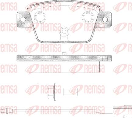 Remsa 0861.12 - Kit pastiglie freno, Freno a disco autozon.pro