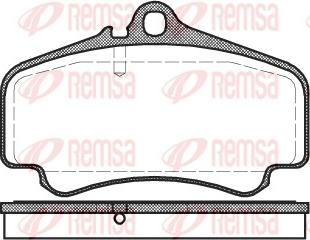 Remsa 0863.00 - Kit pastiglie freno, Freno a disco autozon.pro