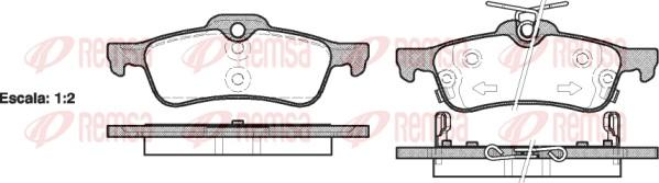 Remsa 0862.02 - Kit pastiglie freno, Freno a disco autozon.pro