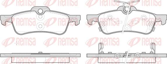 Remsa 0862.12 - Kit pastiglie freno, Freno a disco autozon.pro