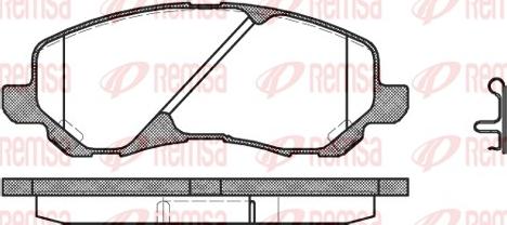 Remsa 0804.02 - Kit pastiglie freno, Freno a disco autozon.pro