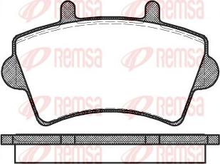 Remsa 0819.00 - Kit pastiglie freno, Freno a disco autozon.pro