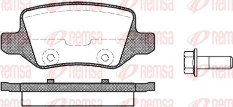 Remsa 0818.00 - Kit pastiglie freno, Freno a disco autozon.pro