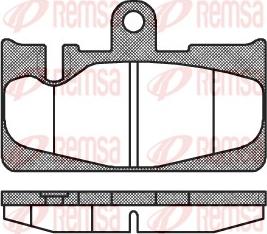 Remsa 0889.00 - Kit pastiglie freno, Freno a disco autozon.pro