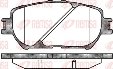 Remsa 0884.00 - Kit pastiglie freno, Freno a disco autozon.pro