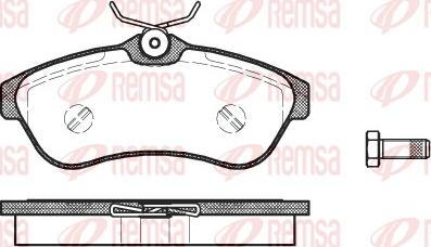 Remsa 0880.00 - Kit pastiglie freno, Freno a disco autozon.pro