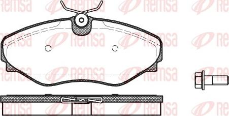 Remsa 0834.20 - Kit pastiglie freno, Freno a disco autozon.pro