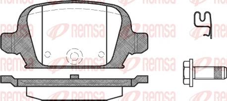 Remsa 0835.02 - Kit pastiglie freno, Freno a disco autozon.pro