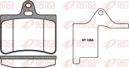 Remsa 0830.00 - Kit pastiglie freno, Freno a disco autozon.pro