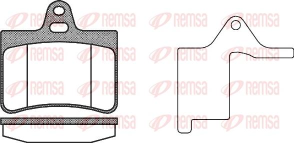 Remsa 0830.20 - Kit pastiglie freno, Freno a disco autozon.pro