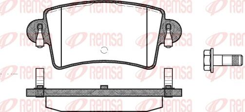 Remsa 0833.00 - Kit pastiglie freno, Freno a disco autozon.pro