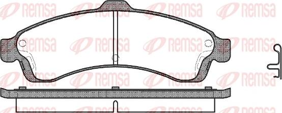 Remsa 0837.02 - Kit pastiglie freno, Freno a disco autozon.pro