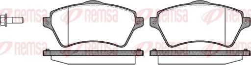 Remsa 0822.00 - Kit pastiglie freno, Freno a disco autozon.pro