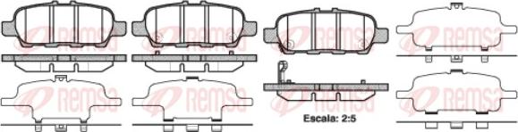 Remsa 0876.41 - Kit pastiglie freno, Freno a disco autozon.pro