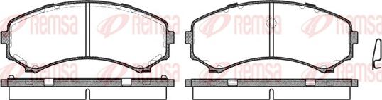 Remsa 0396.00 - Kit pastiglie freno, Freno a disco autozon.pro