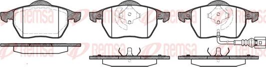 Remsa 0390.41 - Kit pastiglie freno, Freno a disco autozon.pro