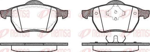 Remsa 0390.00 - Kit pastiglie freno, Freno a disco autozon.pro