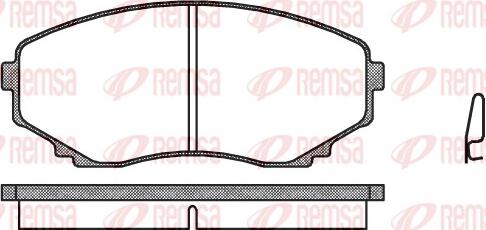 Remsa 0397.00 - Kit pastiglie freno, Freno a disco autozon.pro