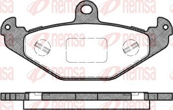 Remsa 0345.20 - Kit pastiglie freno, Freno a disco autozon.pro