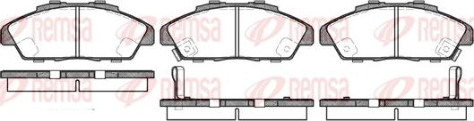 Remsa 0341.02 - Kit pastiglie freno, Freno a disco autozon.pro