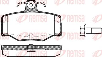 Remsa 0343.00 - Kit pastiglie freno, Freno a disco autozon.pro