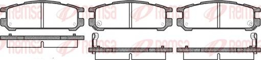 Remsa 0342.02 - Kit pastiglie freno, Freno a disco autozon.pro