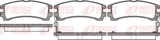 Remsa 0347.02 - Kit pastiglie freno, Freno a disco autozon.pro