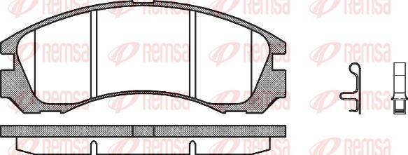 Remsa 0354.32 - Kit pastiglie freno, Freno a disco autozon.pro