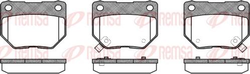 Remsa 0365.02 - Kit pastiglie freno, Freno a disco autozon.pro