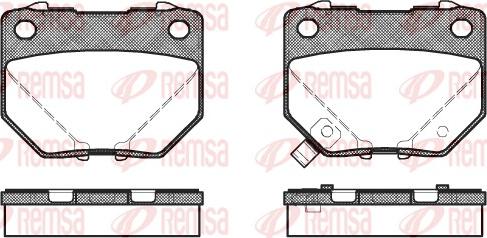 Remsa 0365.21 - Kit pastiglie freno, Freno a disco autozon.pro