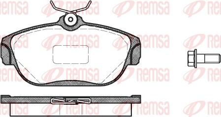 Remsa 0368.00 - Kit pastiglie freno, Freno a disco autozon.pro