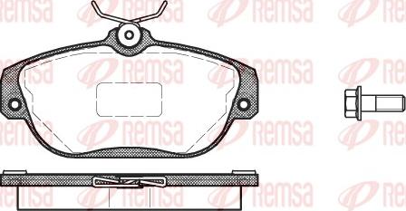 Remsa 0368.10 - Kit pastiglie freno, Freno a disco autozon.pro