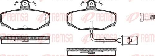 Remsa 0304.02 - Kit pastiglie freno, Freno a disco autozon.pro