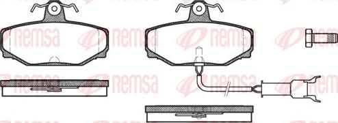 Remsa 0304.12 - Kit pastiglie freno, Freno a disco autozon.pro