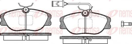 Remsa 0305.02 - Kit pastiglie freno, Freno a disco autozon.pro