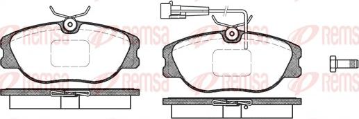 Remsa 0305.31 - Kit pastiglie freno, Freno a disco autozon.pro