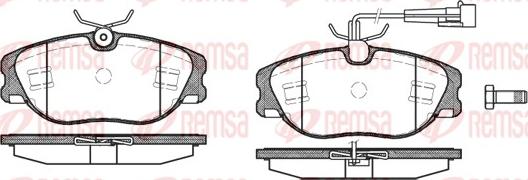 Remsa 0305.72 - Kit pastiglie freno, Freno a disco autozon.pro